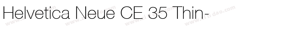 Helvetica Neue CE 35 Thin字体转换
